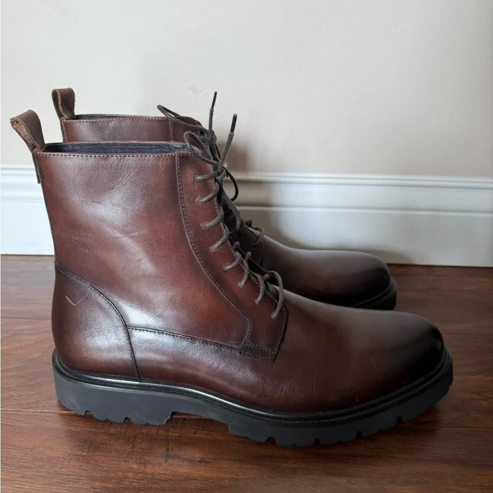 Zanzara Cyclades NWOT Men's Brown Leather Boots-Size 12